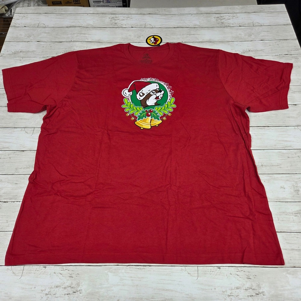 Buc-ee's T-Shirt 4X Red Jingle‎ All The Way To Buc-ee's 2025 Christmas Graphic